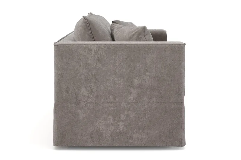 Travstad 3-sits Bäddsoffa i Chenille frammåtbäddad - Grå - Möbler - Soffa - Bäddsoffa - Framåtbäddad bäddsoffa