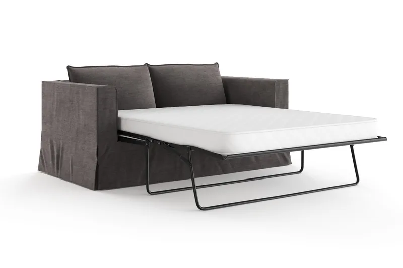 Travstad 3-sits Bäddsoffa i Chenille - Grå - Möbler - Soffa - Bäddsoffa - 3 sits bäddsoffa