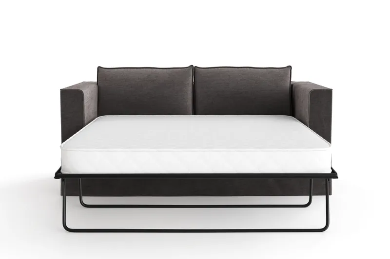 Travstad 3-sits Bäddsoffa i Chenille - Grå - Möbler - Soffa - Bäddsoffa - Framåtbäddad bäddsoffa