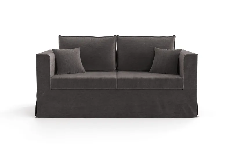 Travstad 3-sits Bäddsoffa i Chenille, Grå