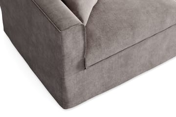 Travstad 3-sits Bäddsoffa med HVILA Bäddmadrass 140x200 cm Memoryskum med Tvättbar klädsel - Grå - Möbler - Soffa - Bäddsoffa - Framåtbäddad bäddsoffa