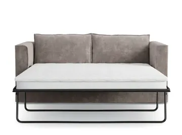 Travstad 3-sits Bäddsoffa med HVILA Bäddmadrass 140x200 cm Memoryskum med Tvättbar klädsel - Grå - Möbler - Soffa - Bäddsoffa - Framåtbäddad bäddsoffa