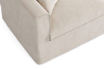 Travstad 3-sits Bäddsoffa med HVILA Bäddmadrass 140x200 cm Polyesterskum Vändbar Sommar & Vintersida och Tvättbar klädsel - Beige/Vit - Möbler - Soffa - Bäddsoffa - 3 sits bäddsoffa