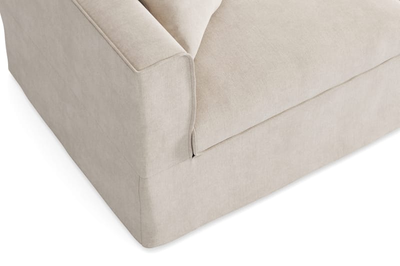 Travstad 3-sits Bäddsoffa med HVILA Bäddmadrass 140x200 cm Polyesterskum Vändbar Sommar & Vintersida och Tvättbar klädsel - Beige/Vit - Möbler - Soffa - Bäddsoffa - 3 sits bäddsoffa