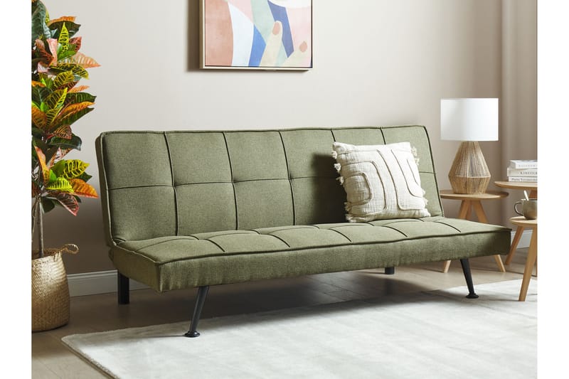 Tunni Bäddsoffa 3-sits - Silver/Grön - Möbler - Soffa - Bäddsoffa - 3 sits bäddsoffa