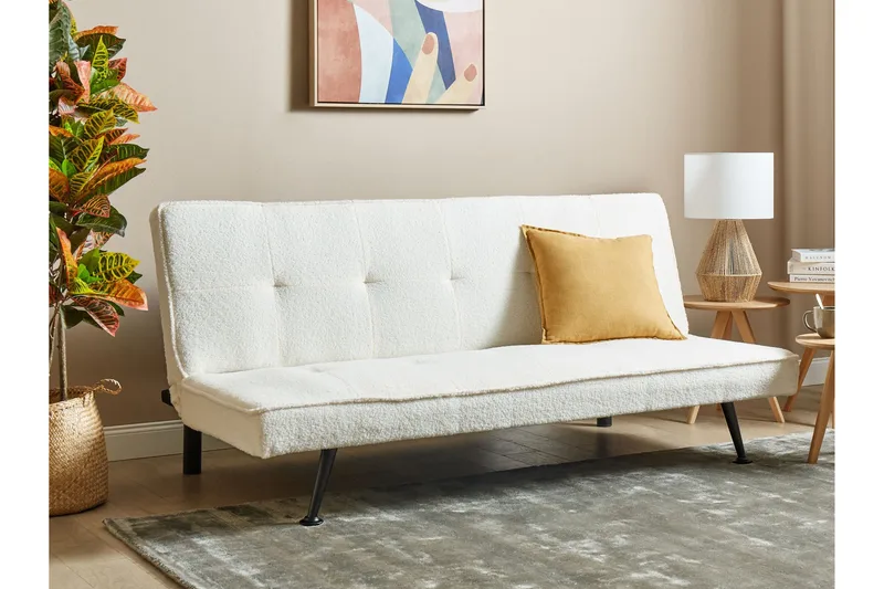 Tunni Bäddsoffa 3-sits - Svart/Vit - Möbler - Soffa - Bäddsoffa - 3 sits bäddsoffa