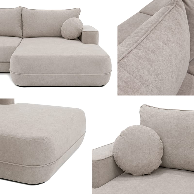 Uppland Bäddsoffa Dubbeldivan 5-sits - Beige - Möbler - Soffa - Bäddsoffa - U bäddsoffa