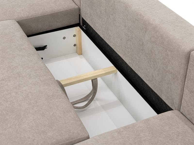 Uppland Bäddsoffa Dubbeldivan 5-sits - Beige - Möbler - Soffa - Bäddsoffa - U bäddsoffa