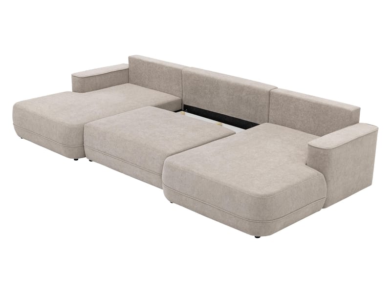 Uppland Bäddsoffa Dubbeldivan 5-sits - Beige - Möbler - Soffa - Bäddsoffa - U bäddsoffa