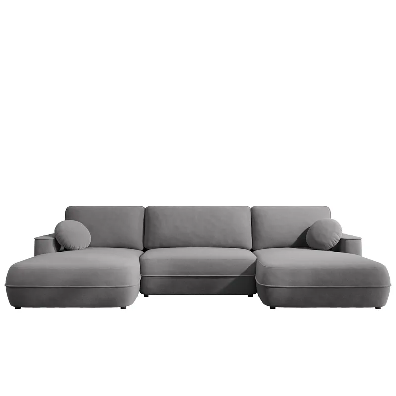 Uppland Bäddsoffa Dubbeldivan 5-sits - Grå - Möbler - Soffa - Bäddsoffa - U bäddsoffa