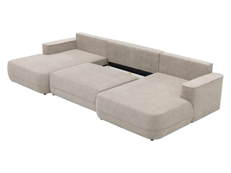 Uppland Bäddsoffa Dubbeldivan 5-sits - Ljusgrå - Möbler - Soffa - Bäddsoffa - U bäddsoffa