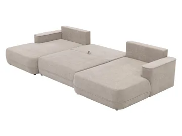 Uppland Bäddsoffa Dubbeldivan 5-sits - Ljusgrå - Möbler - Soffa - Bäddsoffa - U bäddsoffa