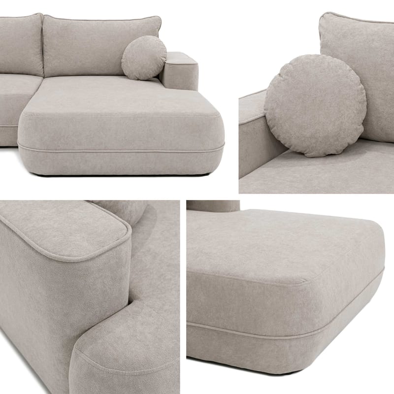 Uppland Bäddsoffa med Divan 3-sits - Beige - Möbler - Soffa - Bäddsoffa - Bäddsoffa divan