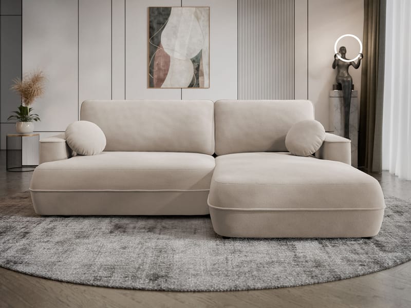 Uppland Bäddsoffa med Divan 3-sits - Beige - Möbler - Soffa - Bäddsoffa - Bäddsoffa divan