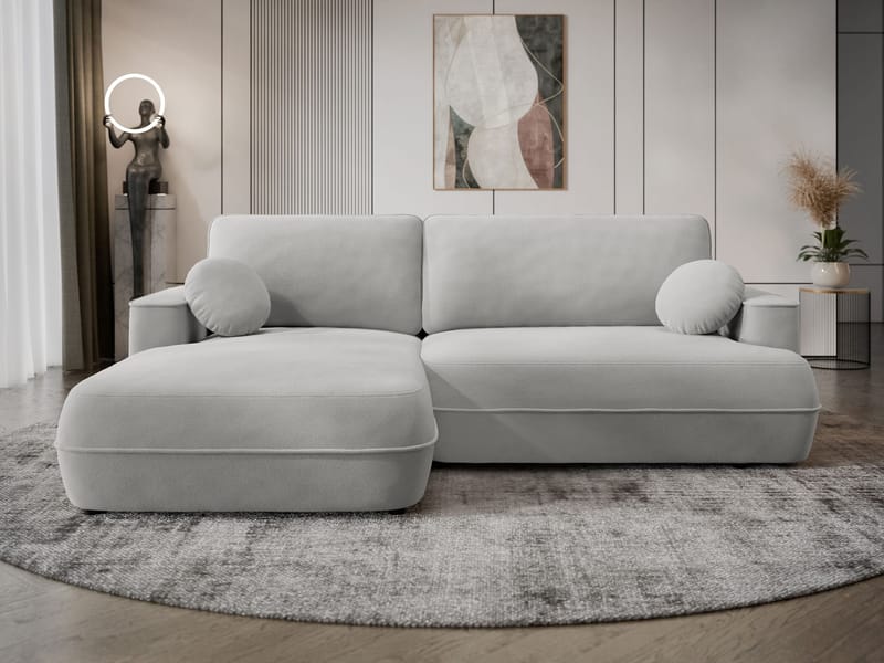 Uppland Bäddsoffa med Divan 3-sits - Ljusgrå - Möbler - Soffa - Bäddsoffa - Bäddsoffa divan