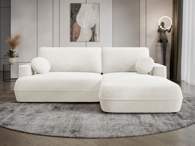 Uppland Bäddsoffa med Divan 3-sits - Vit - Möbler - Soffa - Bäddsoffa - Bäddsoffa divan