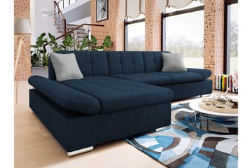 Vananda Soffa med Divan 3-sits - Marinblå - Möbler - Soffa - Bäddsoffa - Bäddsoffa divan