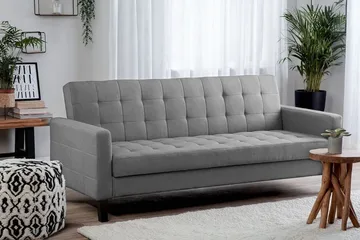 Vehkoo Bäddsoffa 200 cm - Grå - Möbler - Soffa - Bäddsoffa - Bäddsoffa längsbäddad