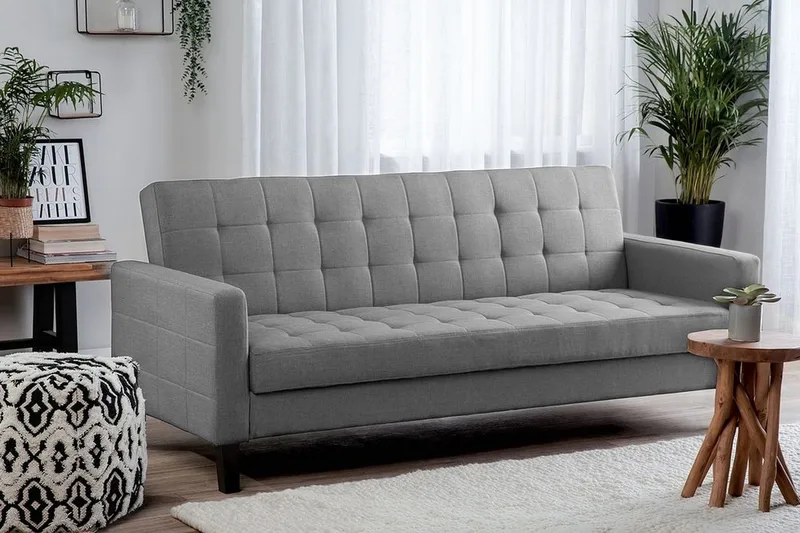 Vehkoo Bäddsoffa 200 cm - Grå - Möbler - Soffa - Bäddsoffa - Bäddsoffa längsbäddad