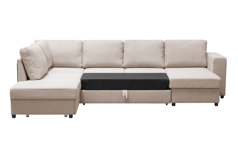 Verona U-Bäddsoffa Vänster - Beige - Möbler - Soffa - Bäddsoffa - Bäddsoffa divan