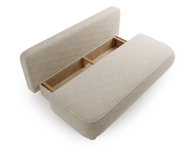 Villoruela Bäddsoffa 3-sits - Beige - Möbler - Soffa - Bäddsoffa - 3 sits bäddsoffa