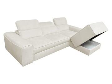 Vitoran 3-sits Bäddsoffa med Divan Högervänd - Ljusgrå - Möbler - Soffa - Bäddsoffa - Framåtbäddad bäddsoffa