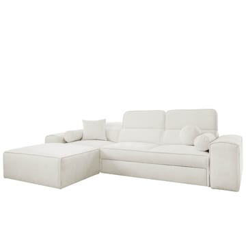 Vitoran 3-sits Bäddsoffa med Divan Vänstervänd - Vit - Möbler - Soffa - Bäddsoffa - Framåtbäddad bäddsoffa