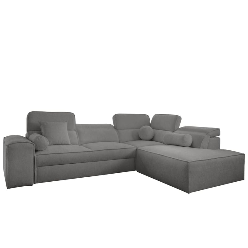 Vitoran 3-sits Bäddsoffa med Schäslong Högervänd - mörkgrå - Möbler - Soffa - Bäddsoffa - Hörnbäddsoffa