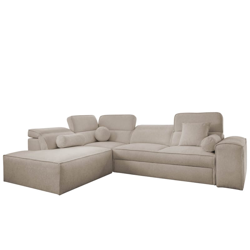 Vitoran 3-sits Bäddsoffa med Schäslong Vänstervänd - beige - Möbler - Soffa - Bäddsoffa - Hörnbäddsoffa