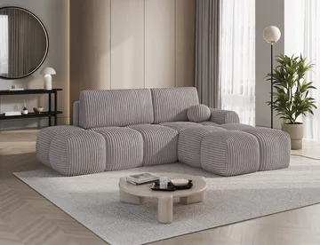 Vittario 3-sits Bubblig Bäddsoffa med Divan och förvaring Höger - Modullo 03 - Möbler - Soffa - Bäddsoffa - Bäddsoffa divan