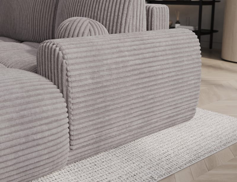 Vittario 3-sits Bubblig Bäddsoffa med Divan och förvaring Höger - Modullo 03 - Möbler - Soffa - Bäddsoffa - Bäddsoffa divan