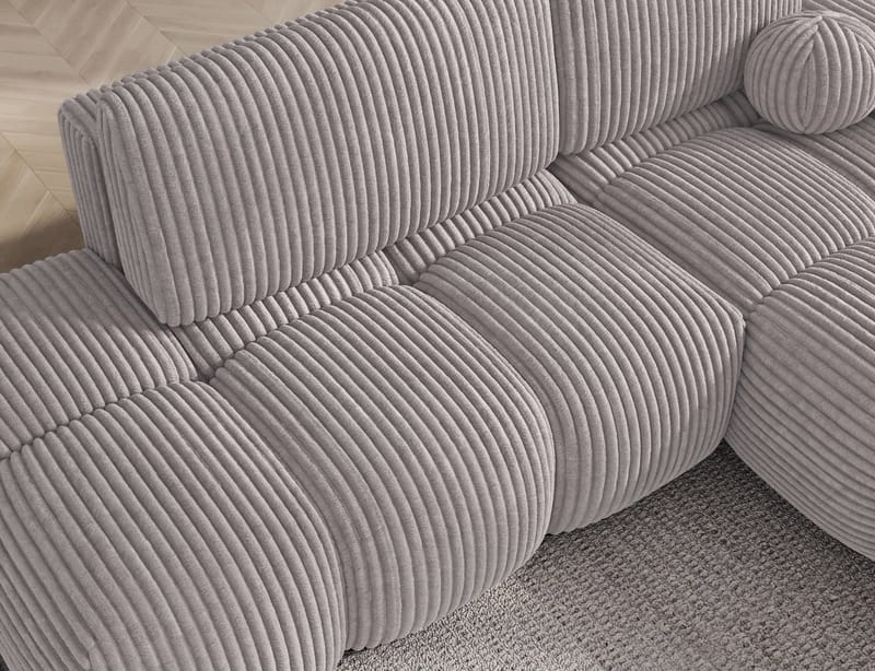 Vittario 3-sits Bubblig Bäddsoffa med Divan och förvaring Höger - Modullo 03 - Möbler - Soffa - Bäddsoffa - Bäddsoffa divan