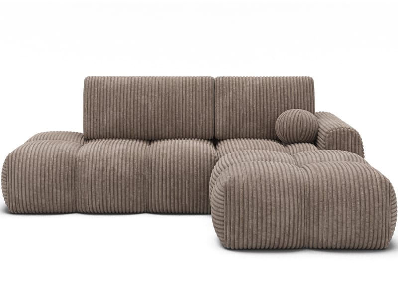 Vittario 3-sits Bubblig Bäddsoffa med Divan och förvaring Höger - Modullo 20 - Möbler - Soffa - Bäddsoffa - Hörnbäddsoffa