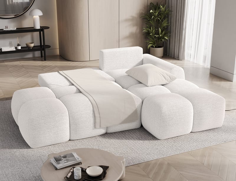 Vittario 3-sits Bubblig Bäddsoffa med Divan och förvaring Höger - Royal 01 - Möbler - Soffa - Bäddsoffa - Hörnbäddsoffa