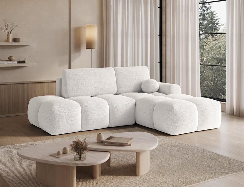 Vittario 3-sits Bubblig Bäddsoffa med Divan och förvaring Höger - Royal 01 - Möbler - Soffa - Bäddsoffa - Hörnbäddsoffa