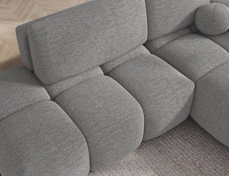 Vittario 3-sits Bubblig Bäddsoffa med Divan och förvaring Höger - Royal 04 - Möbler - Soffa - Bäddsoffa - Hörnbäddsoffa