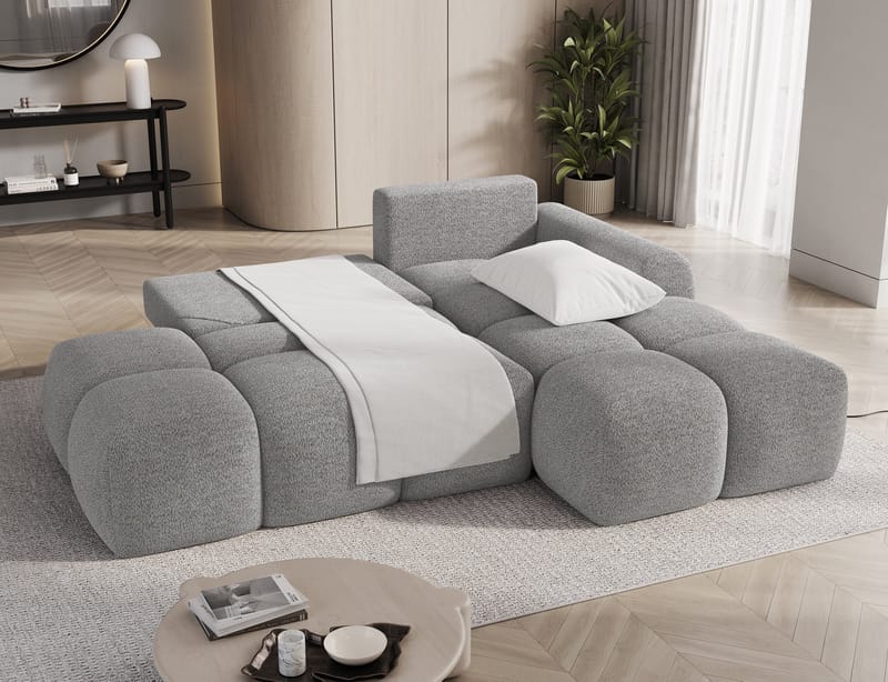 Vittario 3-sits Bubblig Bäddsoffa med Divan och förvaring Höger - Royal 04 - Möbler - Soffa - Bäddsoffa - Hörnbäddsoffa