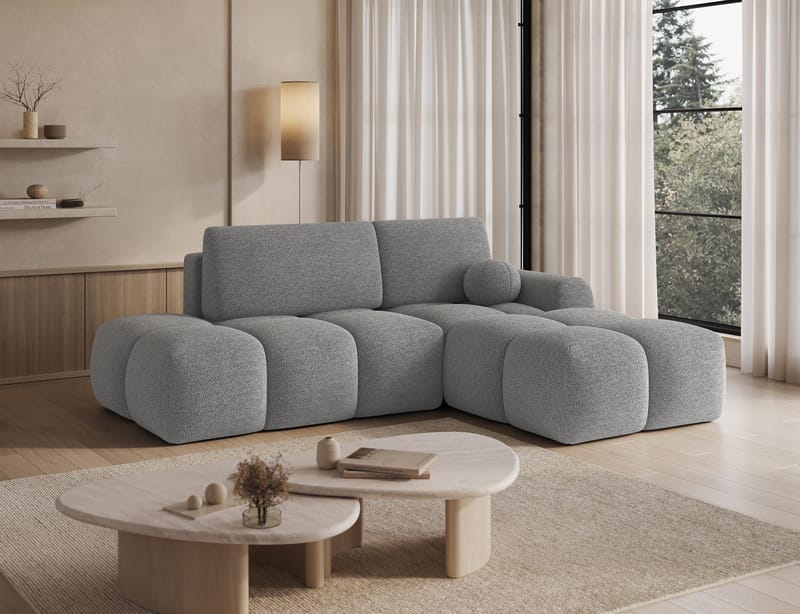 Vittario 3-sits Bubblig Bäddsoffa med Divan och förvaring Höger - Royal 04 - Möbler - Soffa - Bäddsoffa - Hörnbäddsoffa
