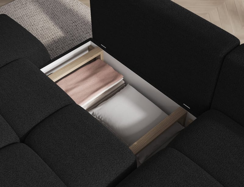 Vittario 3-sits Bubblig Bäddsoffa med Divan och förvaring Höger - Royal 05 - Möbler - Soffa - Bäddsoffa - Hörnbäddsoffa