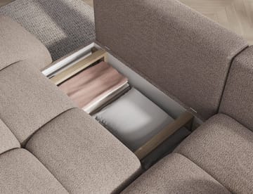 Vittario 3-sits Bubblig Bäddsoffa med Divan och förvaring Höger - Royal 18 - Möbler - Soffa - Bäddsoffa - Hörnbäddsoffa