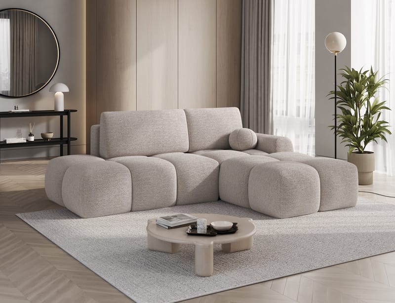 Vittario 3-sits Bubblig Bäddsoffa med Divan och förvaring Höger - Royal 18 - Möbler - Soffa - Bäddsoffa - Hörnbäddsoffa