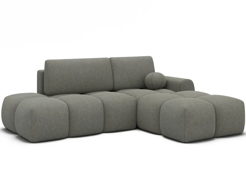 Vittario 3-sits Bubblig Bäddsoffa med Divan och förvaring Höger, Xillar 100