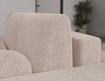Vittario 3-sits Bubblig Bäddsoffa med Divan och förvaring Höger - Xillar 20 - Möbler - Soffa - Bäddsoffa - Hörnbäddsoffa