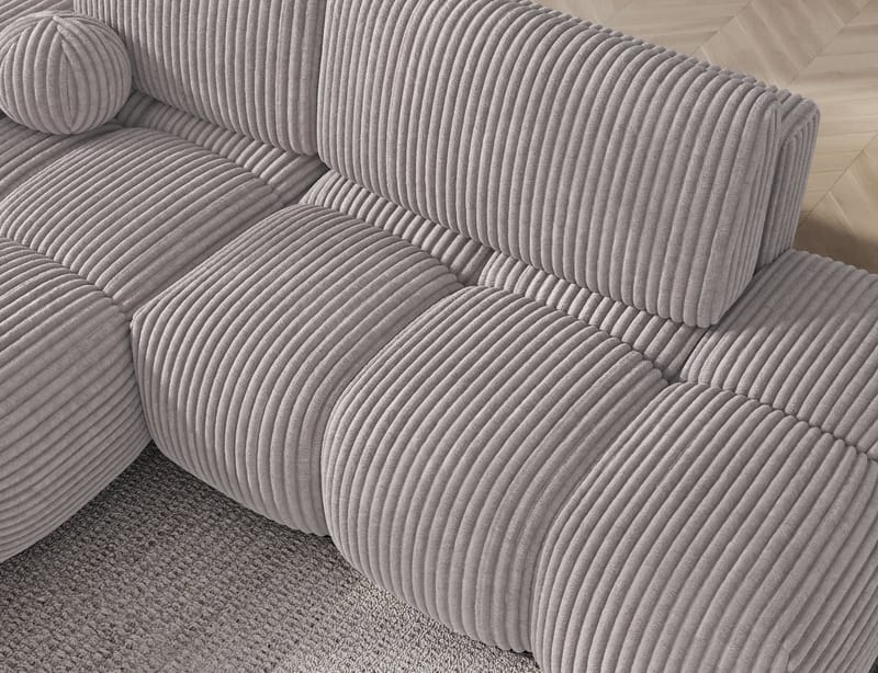 Vittario 3-sits Bubblig Bäddsoffa med Divan och förvaring Vänster - Modullo 03 - Möbler - Soffa - Bäddsoffa - Bäddsoffa längsbäddad