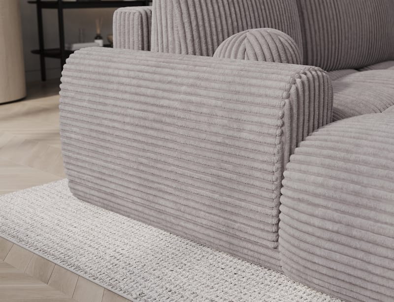 Vittario 3-sits Bubblig Bäddsoffa med Divan och förvaring Vänster - Modullo 03 - Möbler - Soffa - Bäddsoffa - Bäddsoffa längsbäddad