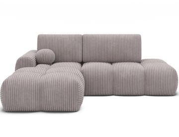 Vittario 3-sits Bubblig Bäddsoffa med Divan och förvaring Vänster - Modullo 03 - Möbler - Soffa - Bäddsoffa - Bäddsoffa längsbäddad