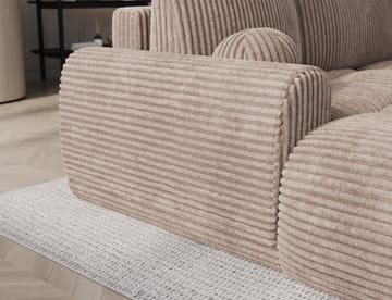 Vittario 3-sits Bubblig Bäddsoffa med Divan och förvaring Vänster - Modullo 20 - Möbler - Soffa - Bäddsoffa - Bäddsoffa divan
