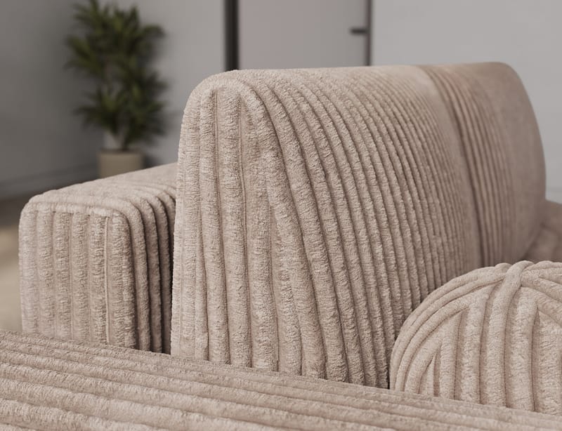 Vittario 3-sits Bubblig Bäddsoffa med Divan och förvaring Vänster - Modullo 20 - Möbler - Soffa - Bäddsoffa - Bäddsoffa divan
