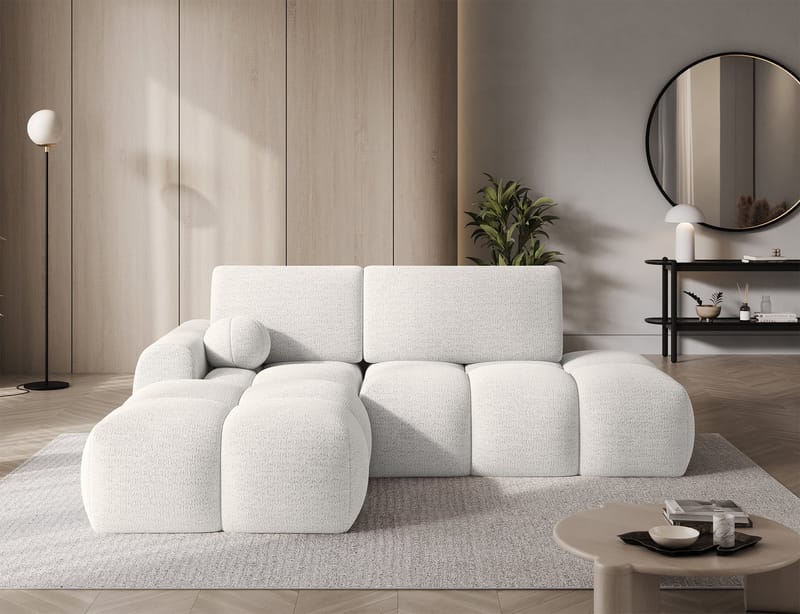 Vittario 3-sits Bubblig Bäddsoffa med Divan och förvaring Vänster - Royal 01 - Möbler - Soffa - Bäddsoffa - Hörnbäddsoffa
