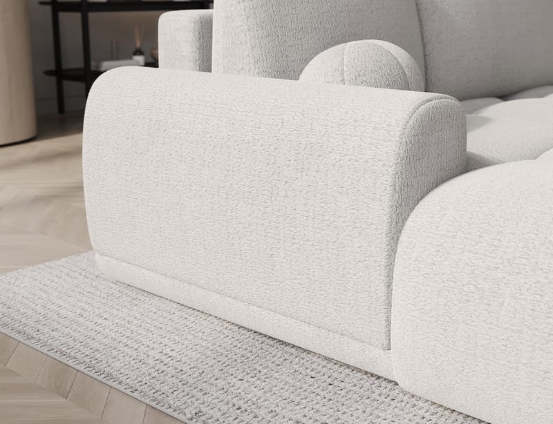 Vittario 3-sits Bubblig Bäddsoffa med Divan och förvaring Vänster - Royal 01 - Möbler - Soffa - Bäddsoffa - Hörnbäddsoffa